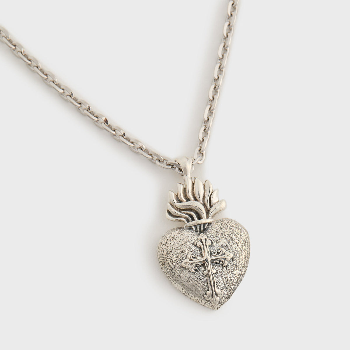Emanuele Bicocchi Sacred Heart Necklace - Silver | Kith Best Price