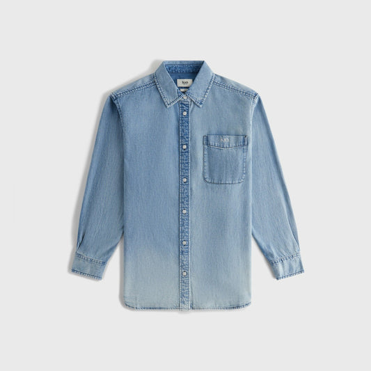 Kith Women Ora II Denim Shirt - Harper Mid Wash | Kith Signature