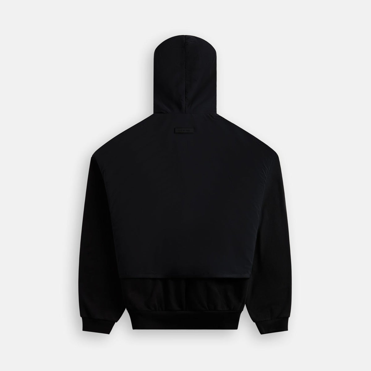 Essentials Nylon Fleece Hooded Sweater - Jet Black | Kith Discount