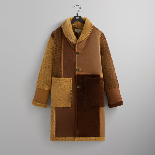 Kith Shearling Patchwork Becker Coat - Mesa | Kith Exclusive