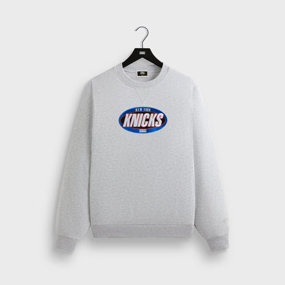 Kith for the New York Knicks Y2K Vintage Nelson Crewneck - Light Heath | Kith Great Value