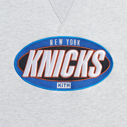 Kith for the New York Knicks Y2K Vintage Nelson Crewneck - Light Heath | Kith Great Value