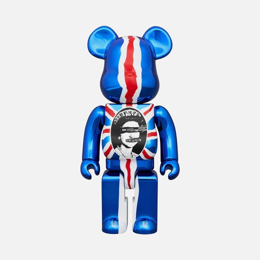 Medicom Toy BE@RBRICK Sex Pistols "God Save The Queen" Chrome Ver. 100 | Kith Sale