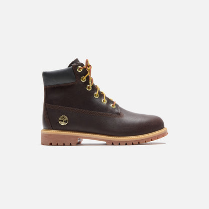 Timberland Youth 6 Inch Lace Up Waterproof Boot - Dark Brown | Kith Latest