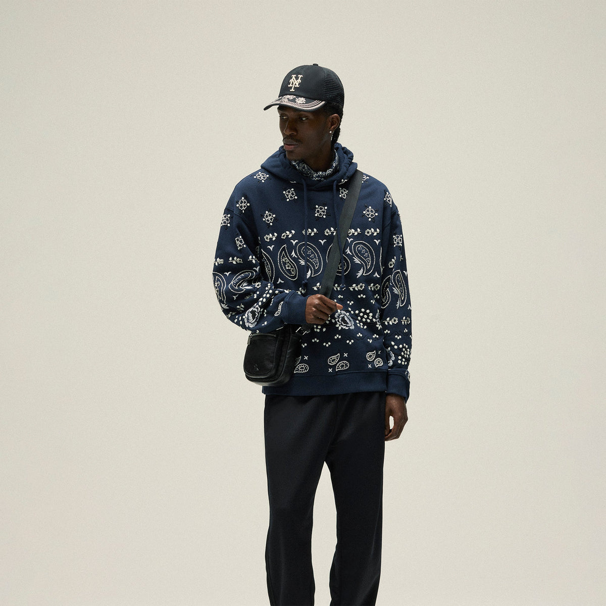 &Kin Paisley Floral Williams III Hoodie - Nocturnal | Kith Value