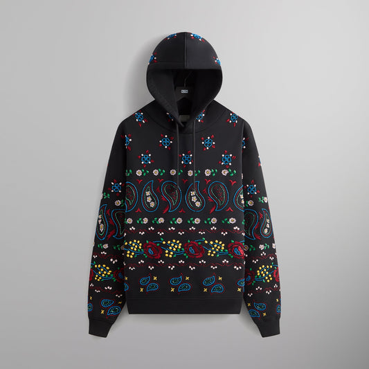&Kin Paisley Floral Williams III Hoodie - Black | Kith Trending