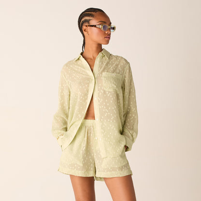 Kith Women Ora II Clipped Jacquard Shirt - Vera | Kith Recommended