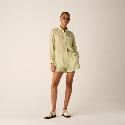 Kith Women Ora II Clipped Jacquard Shirt - Vera | Kith Recommended