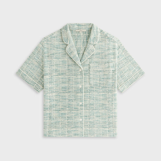 Kith Women Tweed Camp Shirt - Mykonos | Kith Value