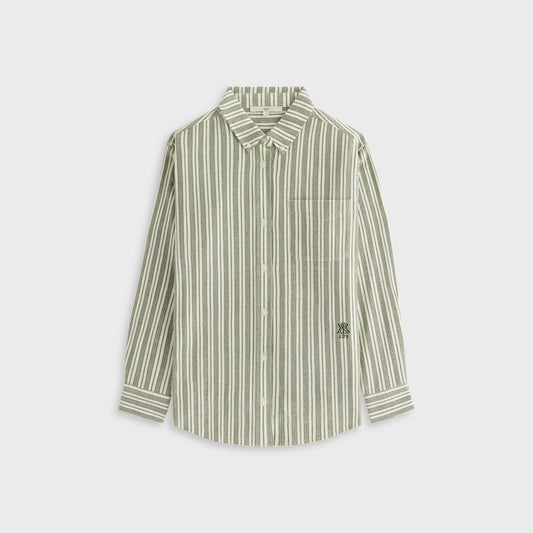 Kith Women Ora II Dobby Stripe Shirt - Turf | Kith Special Offer