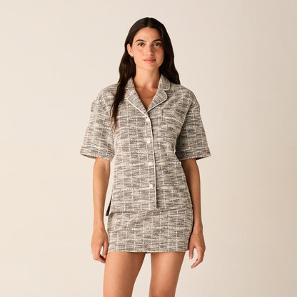 Kith Women Tweed Camp Shirt - Kindling | Kith Value