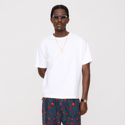 &Kin Pima Jersey Alex Boxy Tee - White | Kith Great Value