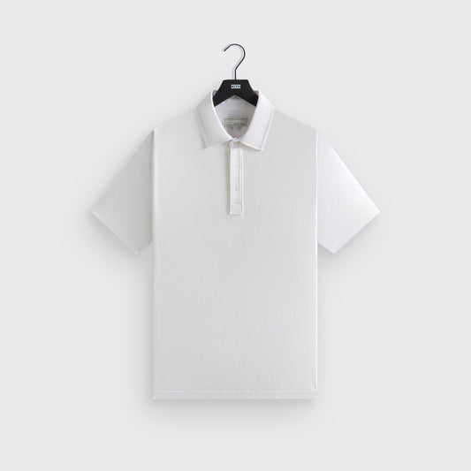 &Kin Pima Jersey Short Sleeve Heathrow Polo - White | Kith Trending