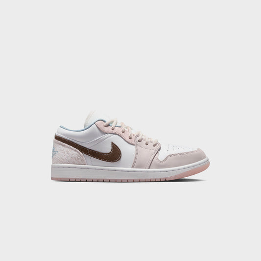 Nike WMNS Air Jordan 1 Low - White / Light Soft Pink / Ironstone | Kith Quality