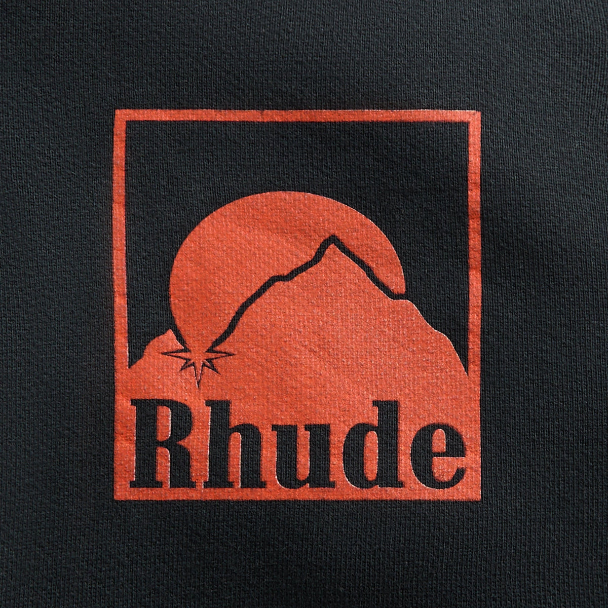 Rhude Moonlight Badge Full-Zip Hoodie - Vintage Black | Kith Trending